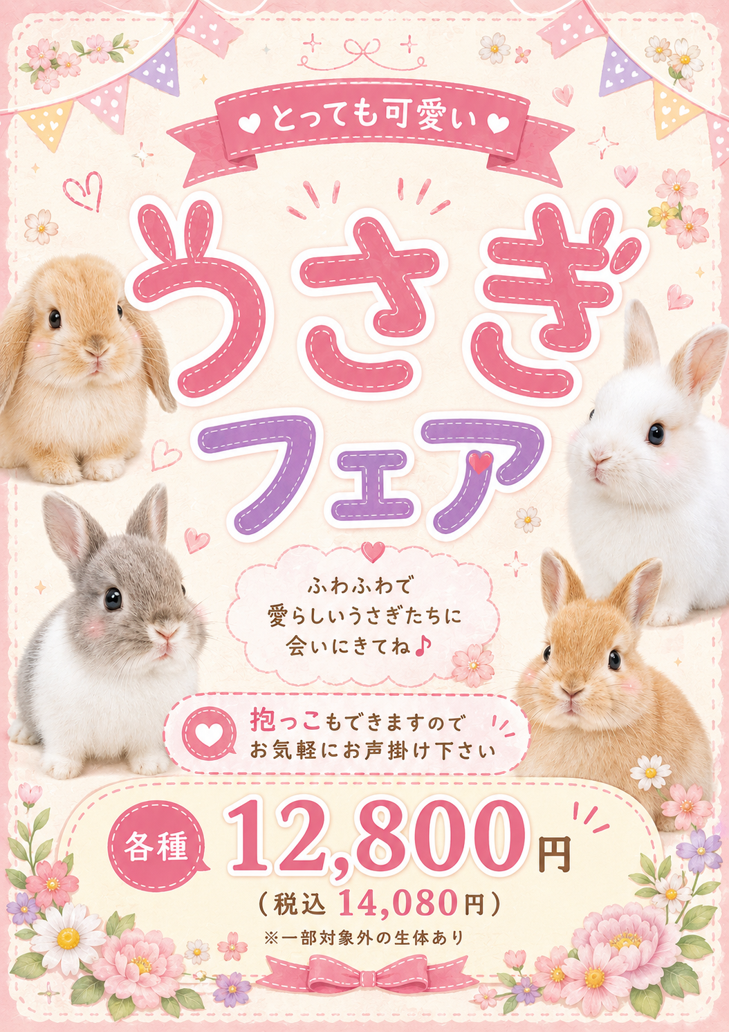ペットプラザ 砂田橋店うさぎフェア開催中！ | 【全国120店舗以上