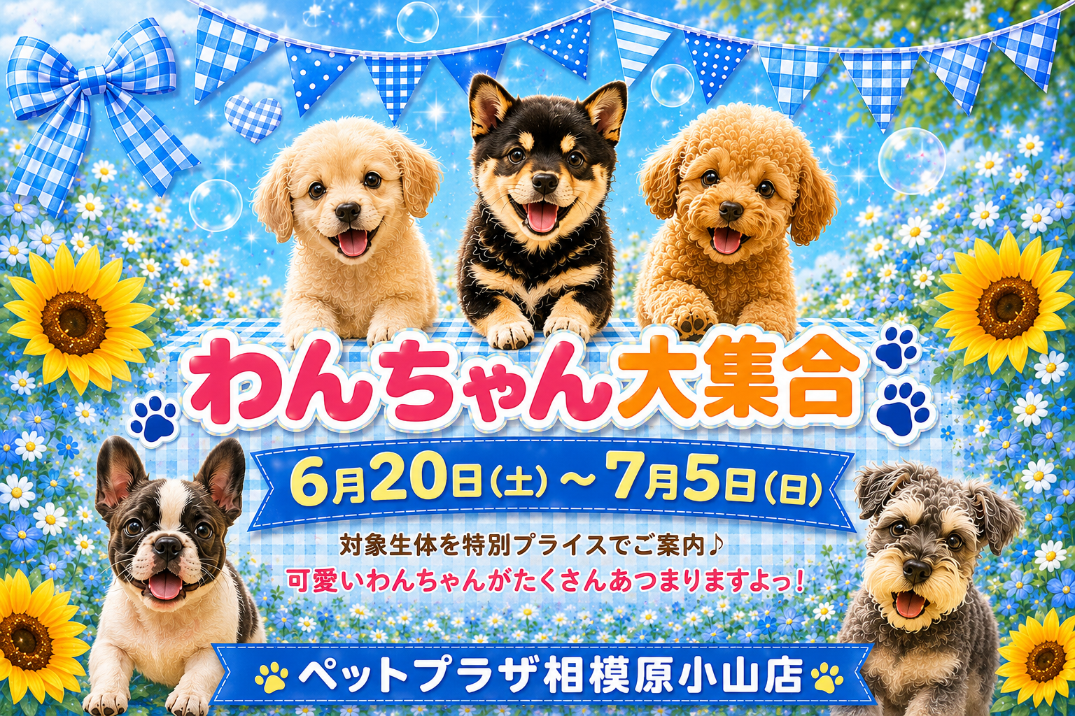 相模原小山店】わんちゃん大集合🎉6/20～7/5 | 【全国120店舗以上